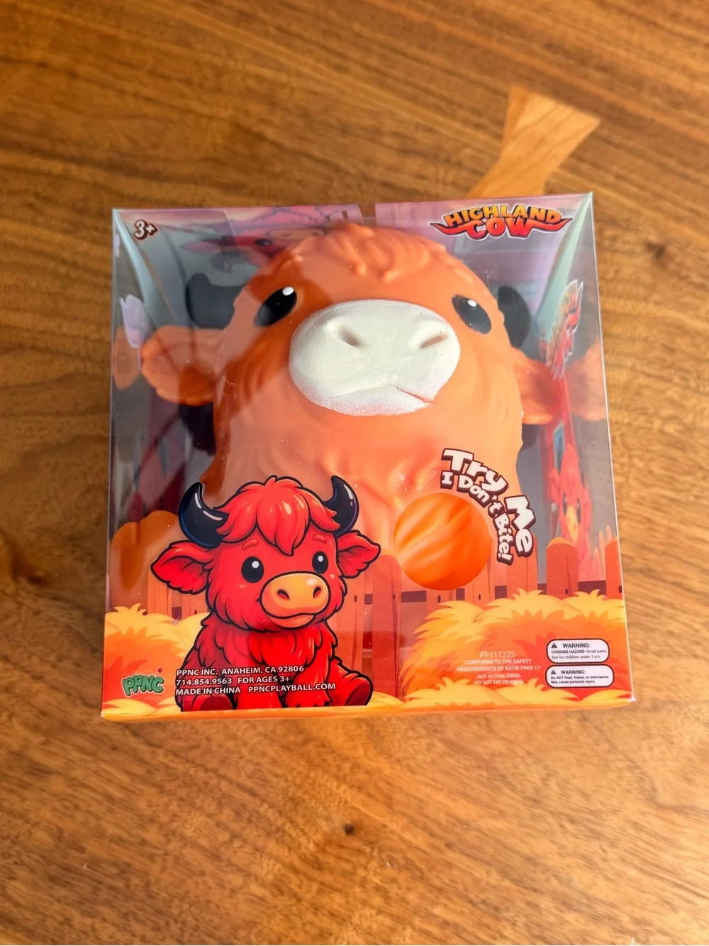 Viral PPNC Highland Cow Jumbo Squishy Sensory Fidget Toy NIB Trending